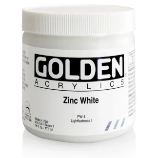 Golden Heavy Body Acrylic Paint 16oz Zinc White - Little Painter Art | Exploring the Endless Possibilities of Art^ Sale