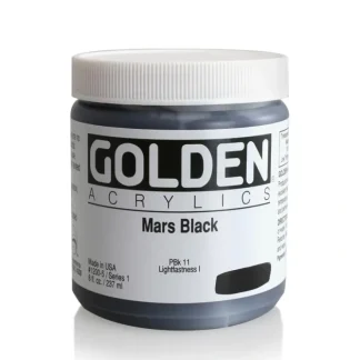 Golden Heavy Body Acrylic Paint 8oz Mars Black - Little Painter Art | Exploring the Endless Possibilities of Art^ Hot