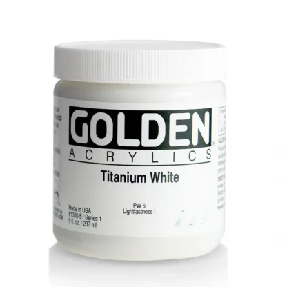 Golden Heavy Body Acrylic Paint 8oz Titanium White - Little Painter Art | Exploring the Endless Possibilities of Art^ Cheap