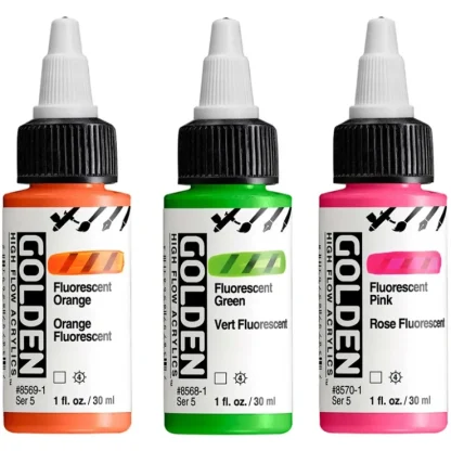 Golden High Flow Acrylics - Effect Colours 30ml - Little Painter Art | Exploring the Endless Possibilities of Art^ Online