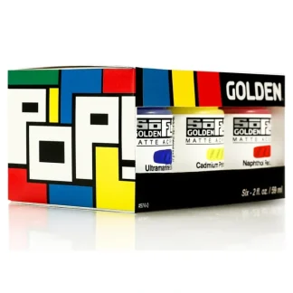 Golden SoFlat Matte Acrylic Paint - 59ml - Pop Set of 6 - Little Painter Art | Exploring the Endless Possibilities of Art^ Hot