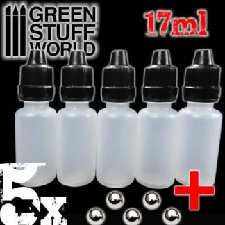 GSW Empty Dropper Bottles 17ml with Mixing Balls - Little Painter Art | Exploring the Endless Possibilities of Art^ Online
