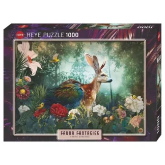 Heye 1000pc Puzzle - Fauna Fantasies Jackalope - Little Painter Art | Exploring the Endless Possibilities of Art^ Cheap