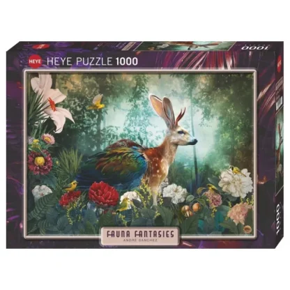 Heye 1000pc Puzzle - Fauna Fantasies Jackalope - Little Painter Art | Exploring the Endless Possibilities of Art^ Cheap