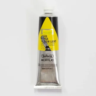 Holbein Acrylic Heavy body AU438 Hansa Yellow Light B 60ml - Little Painter Art | Exploring the Endless Possibilities of Art^ Shop