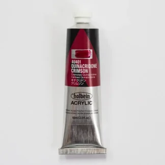 Holbein Acrylic Heavy body AU401 Quinacridone Crimson D 60ml - Little Painter Art | Exploring the Endless Possibilities of Art^ Online
