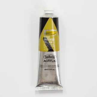 Holbein Acrylic Heavy body AU442 Greenish Yellow D 60ml - Little Painter Art | Exploring the Endless Possibilities of Art^ Best