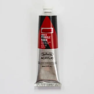 Holbein Acrylic Heavy body AU413 Pyrrole Rubin C 60ml - Little Painter Art | Exploring the Endless Possibilities of Art^ Shop