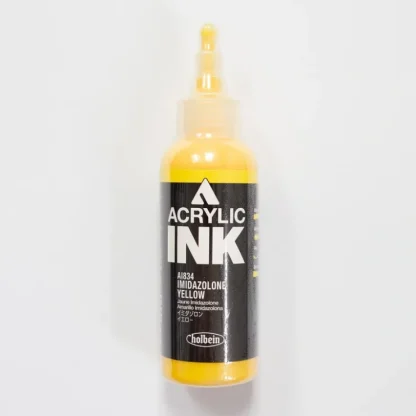 Holbein Acrylic Ink AI834 Imidazolone Yellow C 100ml - Little Painter Art | Exploring the Endless Possibilities of Art^ Store