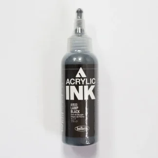 Holbein Acrylic Ink AI933 Lamp Black A 100ml - Little Painter Art | Exploring the Endless Possibilities of Art^ New