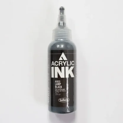Holbein Acrylic Ink AI933 Lamp Black A 100ml - Little Painter Art | Exploring the Endless Possibilities of Art^ New