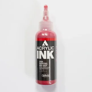 Holbein Acrylic Ink AI808 Naphthol Red Deep B 100ml - Little Painter Art | Exploring the Endless Possibilities of Art^ Fashion