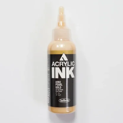 Holbein Acrylic Ink AI962 Pearl Gold D 100ml - Little Painter Art | Exploring the Endless Possibilities of Art^ Store