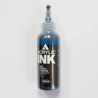 Holbein Acrylic Ink AI871 Phthalo Turquioise B 100ml - Little Painter Art | Exploring the Endless Possibilities of Art^ Shop