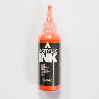 Holbein Acrylic Ink AI816 Pyrrole Orange C 100ml - Little Painter Art | Exploring the Endless Possibilities of Art^ Clearance