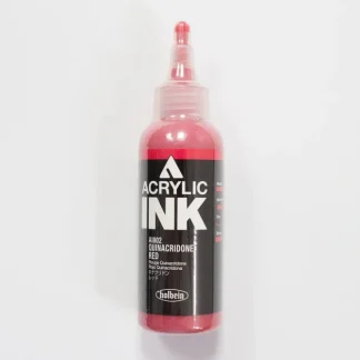 Holbein Acrylic Ink AI802 Quina. Red D 100ml - Little Painter Art | Exploring the Endless Possibilities of Art^ Discount