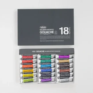 Holbein Artists' Gouache set G713 '18 Colors in 15ml' - Little Painter Art | Exploring the Endless Possibilities of Art^ Hot