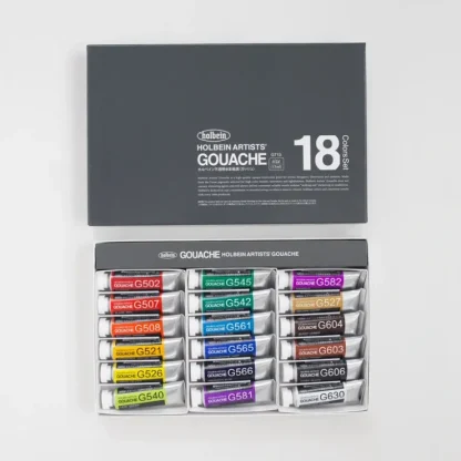 Holbein Artists' Gouache set G713 '18 Colors in 15ml' - Little Painter Art | Exploring the Endless Possibilities of Art^ Hot