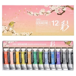 Holbein Artists' Gouache Spring Irodori 12-Colour Set - Little Painter Art | Exploring the Endless Possibilities of Art^ Best