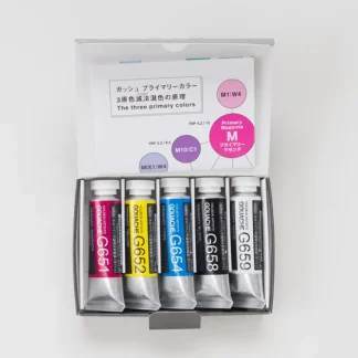 Holbein Artists' Gouache set 5 Primary Mixing set - Little Painter Art | Exploring the Endless Possibilities of Art^ Best Sale