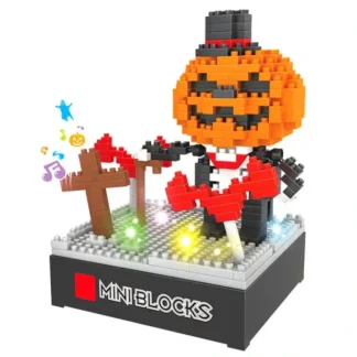 Hoot Halloween Mini Blocks Model Kit with Light & Sound - Pumpkin Man - Little Painter Art | Exploring the Endless Possibilities of Art^ Clearance