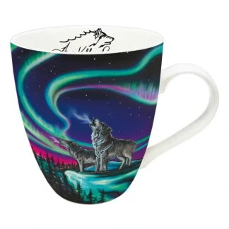 Indigenous Collection Mug 18oz Amy Keller-Rempp: Sky Dance - Wolf Song - Little Painter Art | Exploring the Endless Possibilities of Art^ Store