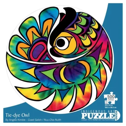 Indigenous Collection 500pc Round Puzzle - Angela Kimble - Little Painter Art | Exploring the Endless Possibilities of Art^ Discount