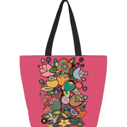 Indigenous Collection Tote Bag - Donna "The Strange" Langhorne: Tree of Life III - Little Painter Art | Exploring the Endless Possibilities of Art^ Clearance