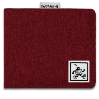 Inky's Medium Canvas Sketch Wallet - Deep Red - Little Painter Art | Exploring the Endless Possibilities of Art^ Discount