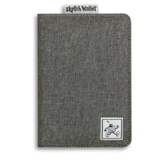 Inky's Original Canvas Sketch Wallet - Grey - Little Painter Art | Exploring the Endless Possibilities of Art^ Cheap