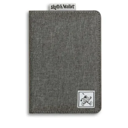 Inky's Original Canvas Sketch Wallet - Grey - Little Painter Art | Exploring the Endless Possibilities of Art^ Cheap