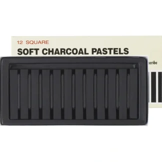 Inscribe Soft Charcoal Pastels - Set of 12 Square Pastels - Little Painter Art | Exploring the Endless Possibilities of Art^ Hot