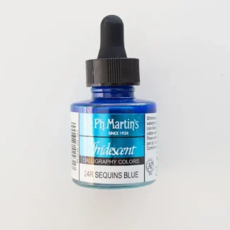 Iridescent ink Dr. Ph. Martin's Sequins Blue - Little Painter Art | Exploring the Endless Possibilities of Art^ Discount