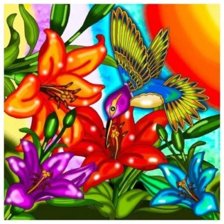 Jacarou Hummingbird Diamond Painting Kit 12"x12" - Little Painter Art | Exploring the Endless Possibilities of Art^ New