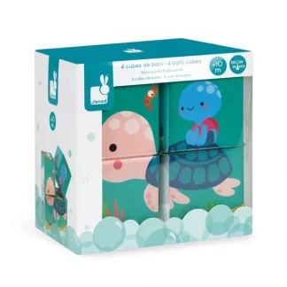 Janod Bath Toy - 4pk Cubes - Little Painter Art | Exploring the Endless Possibilities of Art^ Sale