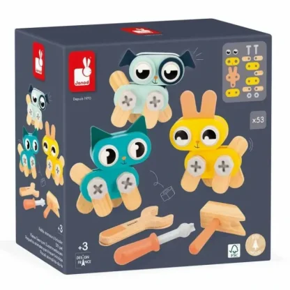 Janod Brico'Kids DIY Wooden Pets Building Kit - Little Painter Art | Exploring the Endless Possibilities of Art^ Shop