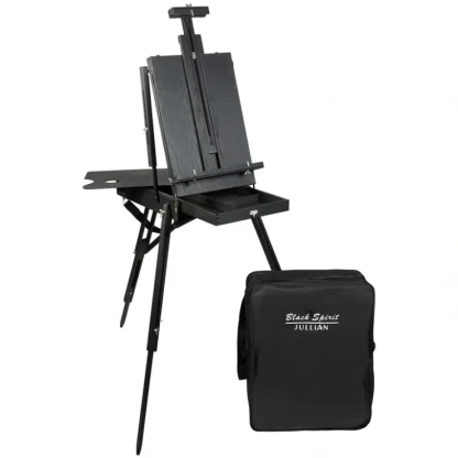 Jullian Black Spirit French Easel with Carrying Bag - Little Painter Art | Exploring the Endless Possibilities of Art^ Sale