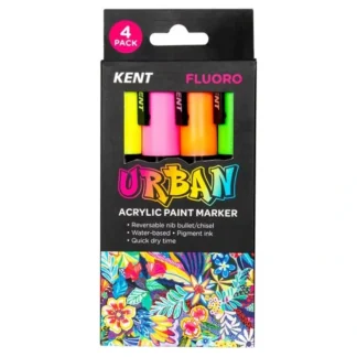 Kent Urban Acrylic Paint Marker - Fluoro Set of 4 - Little Painter Art | Exploring the Endless Possibilities of Art^ Cheap