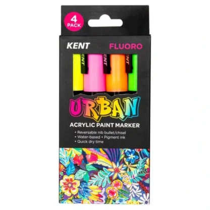 Kent Urban Acrylic Paint Marker - Fluoro Set of 4 - Little Painter Art | Exploring the Endless Possibilities of Art^ Cheap