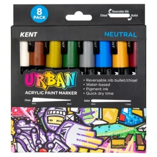 Kent Urban Acrylic Paint Marker - Neutral Set of 8 - Little Painter Art | Exploring the Endless Possibilities of Art^ Best