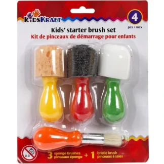 KidsKraft Kids' Starter Brushes 4pc Set - Little Painter Art | Exploring the Endless Possibilities of Art^ Sale