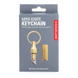 Kikkerland Mini Knife Brass Keychain - Little Painter Art | Exploring the Endless Possibilities of Art^ New