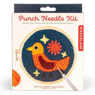 Kikkerland Mini Punch Needle Kit - Bird - Little Painter Art | Exploring the Endless Possibilities of Art^ Discount