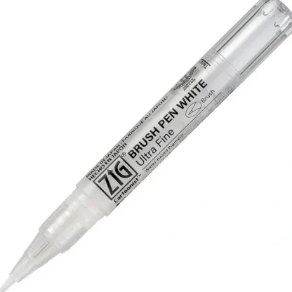 Kuretake Zig Cartoonist Brush Pen - Ultra Fine White - Little Painter Art | Exploring the Endless Possibilities of Art^ Store
