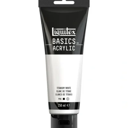 Liquitex Basics Acrylic Paint 250ml Tube - Titanium White - Little Painter Art | Exploring the Endless Possibilities of Art^ Best Sale
