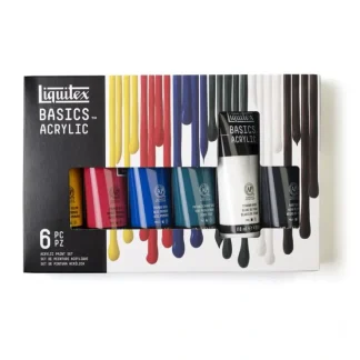 Liquitex Basics Acrylic Paint 6 x 118ml Tube Set - Little Painter Art | Exploring the Endless Possibilities of Art^ Shop