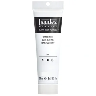 Liquitex HEAVY BODY - Titanium White - 138ml Tube - Little Painter Art | Exploring the Endless Possibilities of Art^ Online