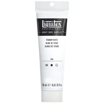 Liquitex HEAVY BODY - Titanium White - 138ml Tube - Little Painter Art | Exploring the Endless Possibilities of Art^ Online