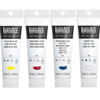 Liquitex Professional Heavy Body Acrylic Set - 4pk Primary Mixing - Little Painter Art | Exploring the Endless Possibilities of Art^ Best