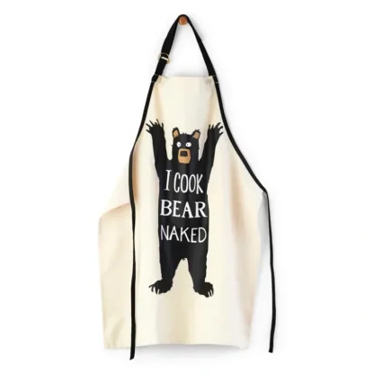 Little Blue House Apron - I Cook Bear Naked - Little Painter Art | Exploring the Endless Possibilities of Art^ Fashion